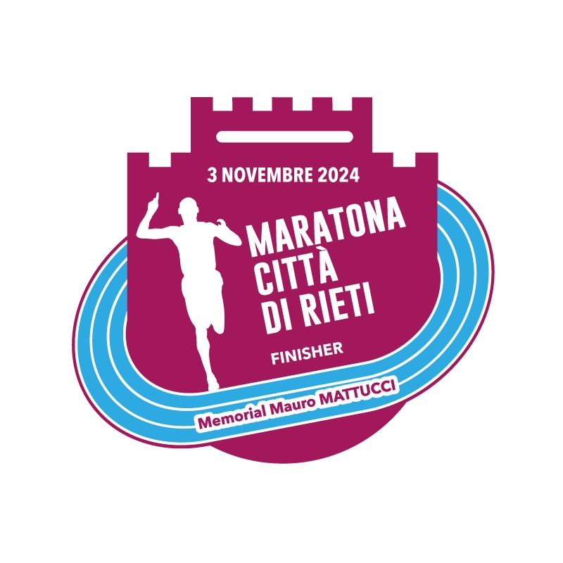 3 novembre maratona di rieti medaglia